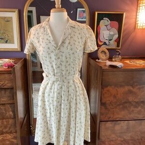 Polo Ralph Lauren Linen short sleeve flared dress